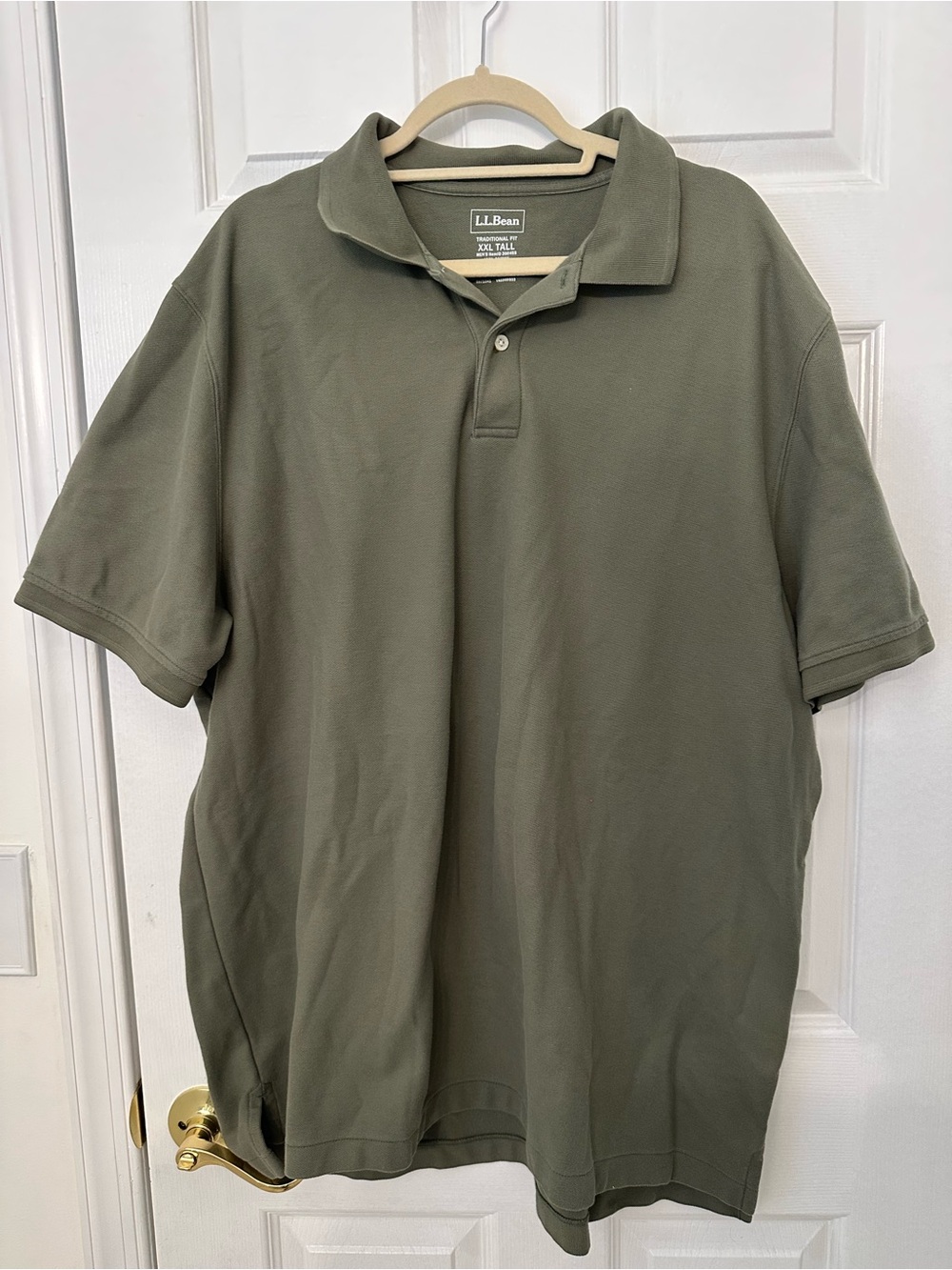 L.L. Bean Men’s Olive Polo Shirt